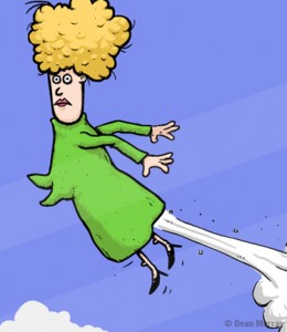 Flying Farting Woman
