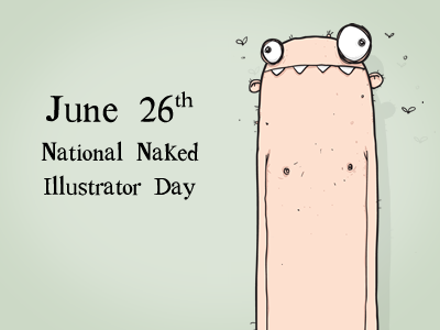 National Naked Illustrator Day